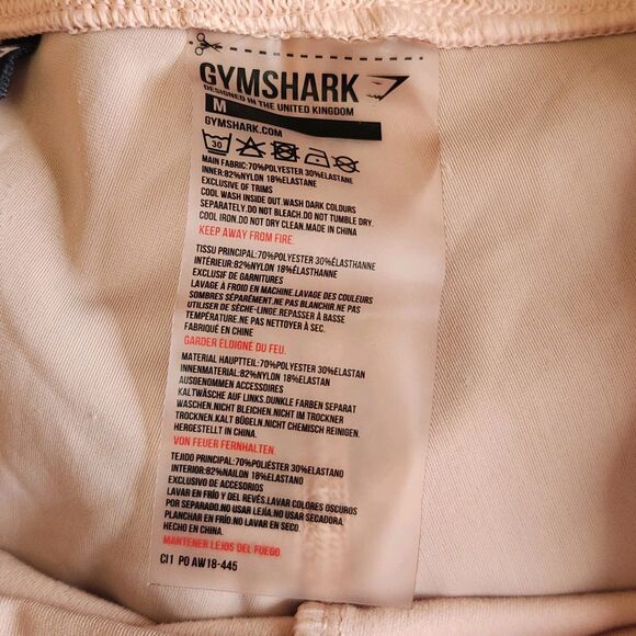 Gymshark Illusion Leggings - Pink Colorblock, Women's Medium - Sculpting & Trend - Picture 4 of 5